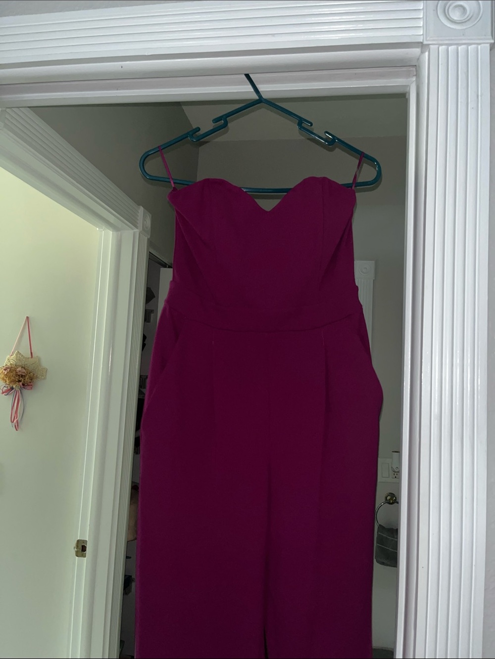Strapless jumpsuit Fuchsia - Picture 3 of 6